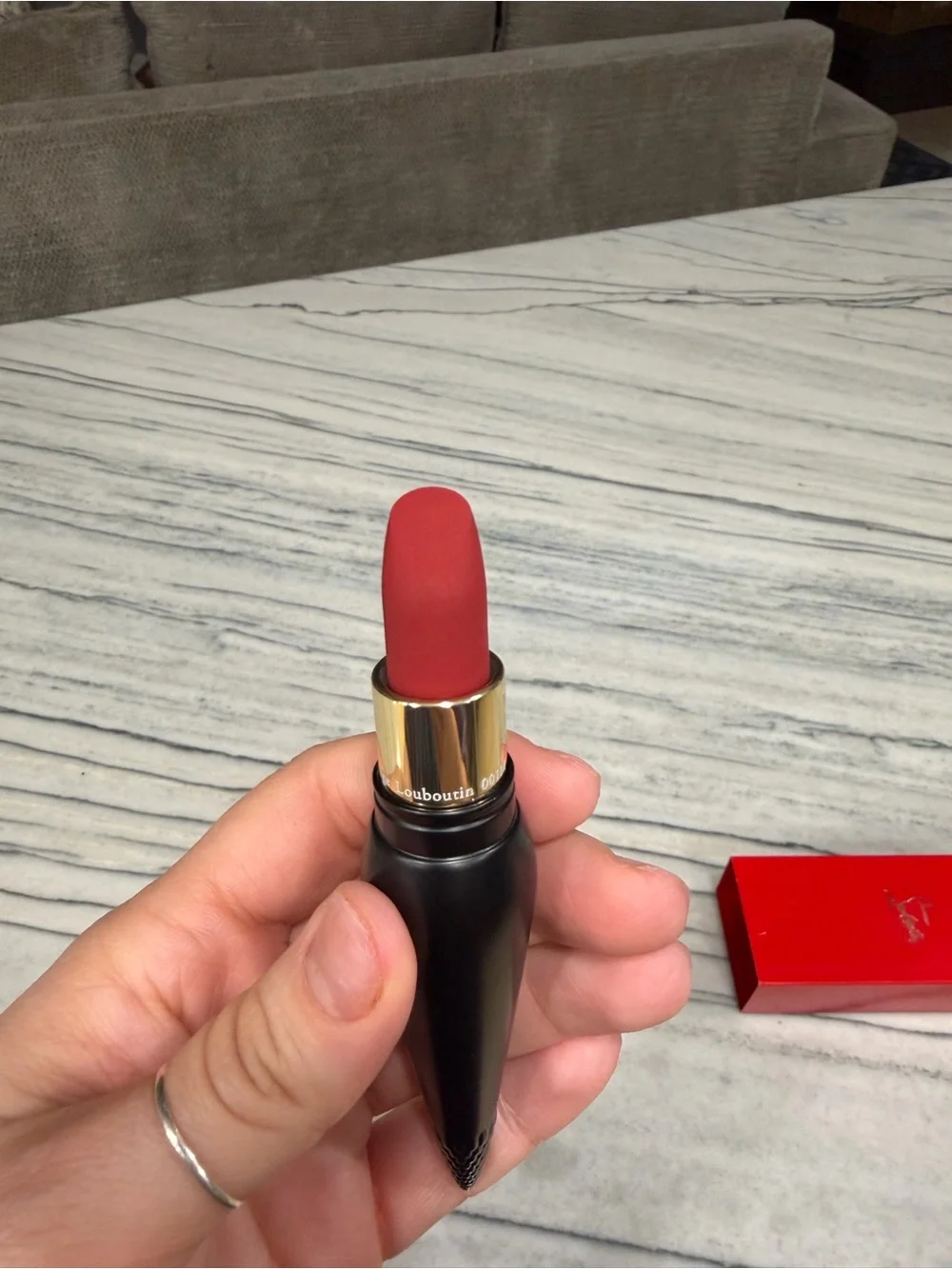 Christian Louboutin Velvet Matte Lipstick - Bold Red & Eye duo shadow pallet